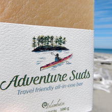 Load image into Gallery viewer, Adventure Suds shampoo and travel bar